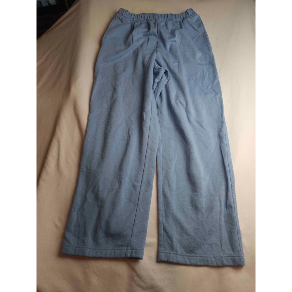 Alfred Dunner Sweatpants Womens 14 Blue Sporty Gorpcore Gym Walk Fleece Pull On